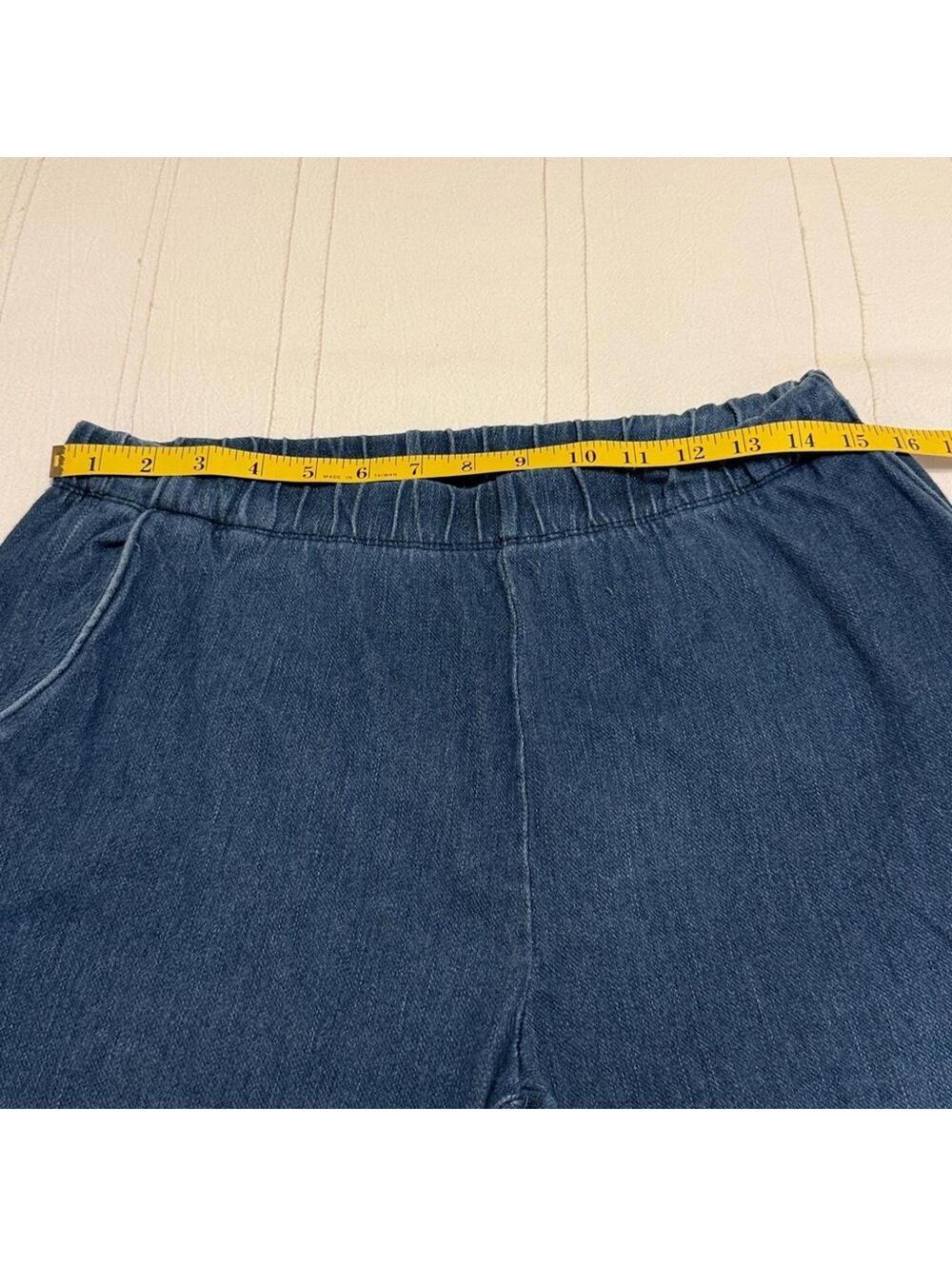 Bundle of 3 Lands End Elastic Waist Pull-On Pants Women's S 2-Full & 1-Capri - Picture 4 of 9